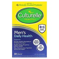 Culturelle, Probiotics, Men&#x27;s Daily Health, 10 Billion CFUs, 30 Once Daily Capsules