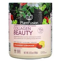 PlantFusion, Complete Plant Peptides, Collagen Beauty, Strawberry Lemonade, 6.35 oz (180 g)