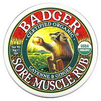 Badger Company, мазь от боли в мышцах, органический состав, с кайенским перцем и имбирем, 56 г (2 унции)