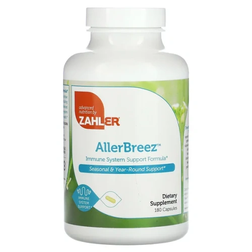 Zahler, AllergBreeze, Immune System Support Formula, 180 Capsules