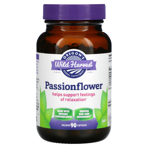 Oregon's Wild Harvest, Passionflower, 90 Gelatin Capsules