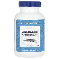 The Vitamin Shoppe, Quercetin With Bromelain, 180 Vegetable Capsules