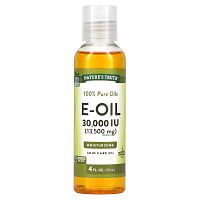 Nature's Truth, E-Oil, лимон, 30 000 МЕ (13 500 мг), 118 мл (4 жидк. Унции)