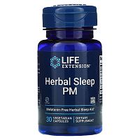 Life Extension, Herbal Sleep PM, 30 вегетарианских капсул