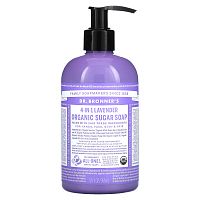 Dr. Bronner's, Органическое сахарное мыло 4 в 1, для рук, лица, тела и волос, с лавандой, 355 мл (12 жидк. Унций)