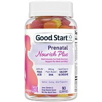 Gerber, Good Start, Prenatal Nourish Plus Multivitamin, Lemon, Elderberry & Orange Naturally Flavored, 90 Gummies