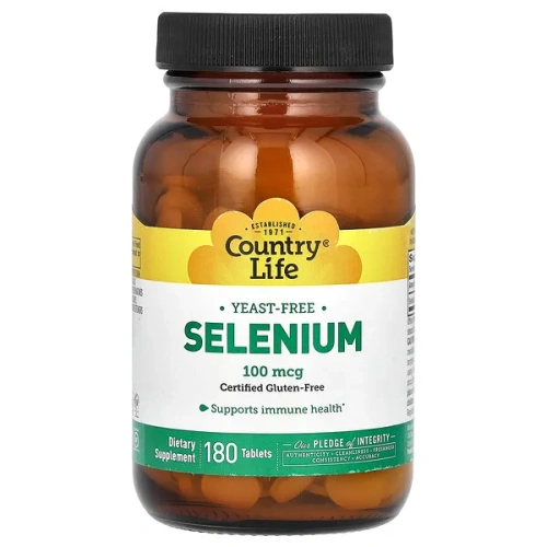 Country Life, Selenium, 100 mcg, 180 Tablets