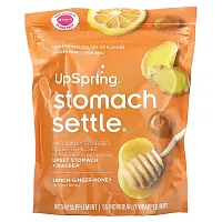 UpSpring, Stomach Settle, Lemon-Ginger-Honey, 55 Individually Wrapped Drops