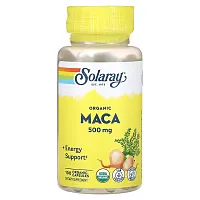 Solaray, Organic Maca, 500 mg, 100 Organic Capsules