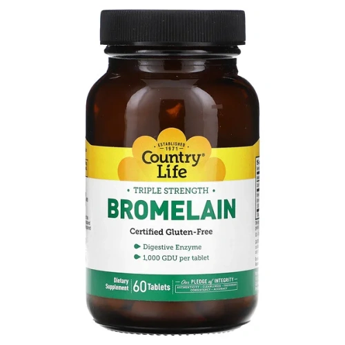 Country Life, Bromelain, Triple Strength, 60 Tablets