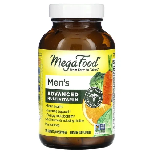 MegaFood, Men&#x27;s Advanced Multivitamin, 120 Tablets