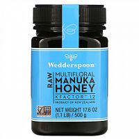 Wedderspoon, Raw Multifloral Manuka Honey, KFactor 12, 1.1 lb (500 g)