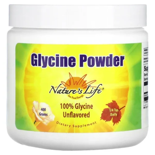 Nature&#x27;s Life, Glycine Powder, Unflavored, 400 g