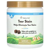 NaturVet, Tear Stain + Lutein, For Dogs &amp; Cats, 120 Soft Chews, 9.3 oz (264 g)