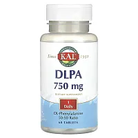 KAL, DLPA, 750 mg, 60 Tablets