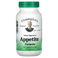 Christopher&#x27;s Original Formulas, Appetite Formula, 475 mg, 100 Vegetarian Caps