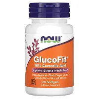 NOW Foods, GlucoFit, 60 Softgels