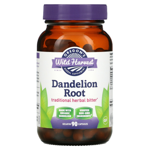 Oregon's Wild Harvest, Dandelion Root, 90 Gelatin Capsules