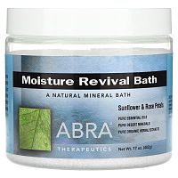 Abra Therapeutics, Moisture Revival Bath, подсолнух и лепестки роз, 482 г (17 унций)