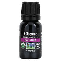 Cliganic, Смесь эфирных масел, сбалансированная, 10 мл (0,33 жидк. Унции)