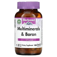 Bluebonnet Nutrition, Multiminerals &amp; Boron, 180 Vegetable Capsules