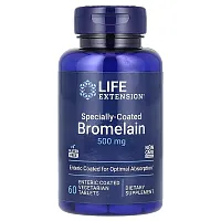 Life Extension, Specially-Coated Bromelain, 500 mg, 60 Enteric Coated Vegetarian Tablets