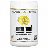 California Gold Nutrition, MEM Food, для поддержки памяти и когнитивных функций, 510 г (1,12 фунта)