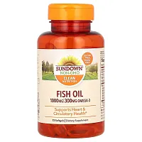 Sundown Naturals, Fish Oil, 1,000 mg, 72 Softgels