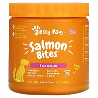 Zesty Paws, Salmon Bites, For Dogs,  All Ages, Salmon, 90 Soft Chews, 12.7 oz (360 g)