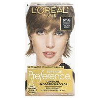 L&#x27;Oréal, Superior Preference, Luminous, Fade-Defying Color, 6 1/2 G Lightest Golden Brown, 1 Application