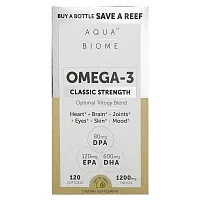 Enzymedica, Omega-3, Classic Strength, Lemon, 1,200 mg, 120 Softgels (600 mg per Softgel)