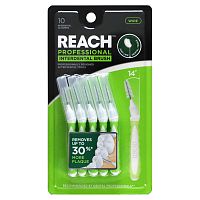 Reach, Professional Interdental Brush, Wide, 10 Interdental Cleaners