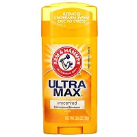 Arm & Hammer, UltraMax, твердый дезодорант-антиперспирант, без запаха, 73 г (2,6 унции)