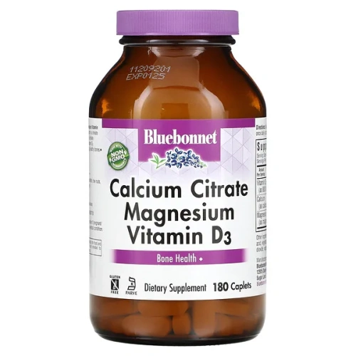 Bluebonnet Nutrition, Calcium Citrate Magnesium Vitamin D3, 180 Caplets