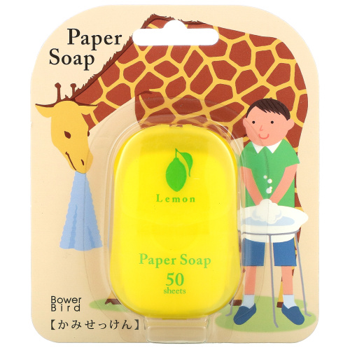 Charley, Paper Soap, Lemon, 50 Sheets