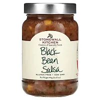 Stonewall Kitchen, Black Bean Salsa, Medium Hot, 16.75 oz (475 g)