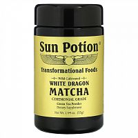 Sun Potion, Из дикорастущего сырья, матча «Белый дракон», церемониальное качество, порошок из зеленого чая, 55 г (1,94 унций)