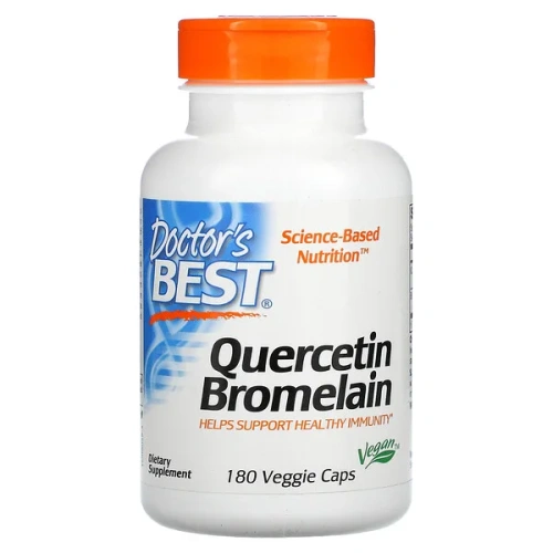 Doctor&#x27;s Best, Quercetin Bromelain, 180 Veggie Caps