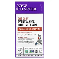 New Chapter, Every Man&#x27;s One Daily Multivitamin, 96 Vegetarian Tablets