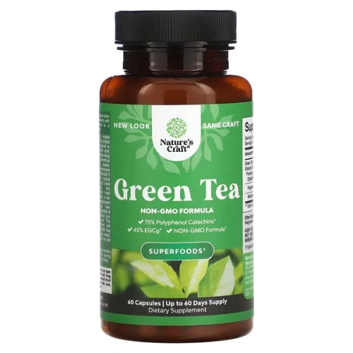 Nature&#x27;s Craft, Green Tea, 60 Capsules