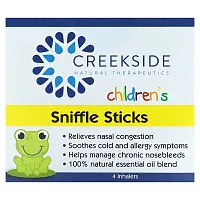 Creekside Natural Therapeutics, Children&#x27;s Sniffle Sticks, 4 Inhalers