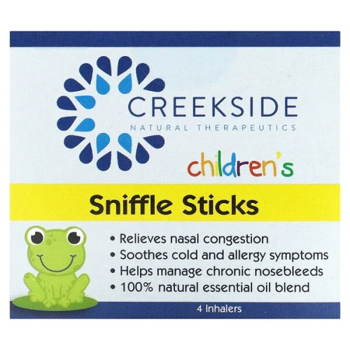 Creekside Natural Therapeutics, Children&#x27;s Sniffle Sticks, 4 Inhalers