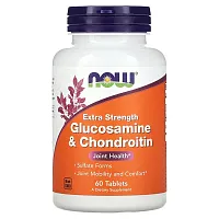 NOW Foods, Extra Strength Glucosamine &amp; Chondroitin, 60 Tablets