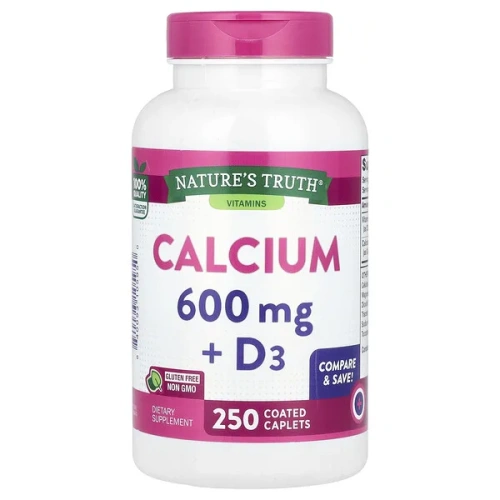 Nature&#x27;s Truth, Calcium + D3, 250 Coated Caplets