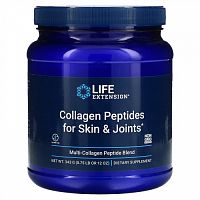 Life Extension, Collagen Peptides For Skin & Joints, смесь мультиколлагеновых пептидов, 343 г (12 унций)