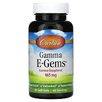 Carlson, Gamma E-Gems, 465 mg, 60 Soft Gels