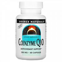 Source Naturals, коэнзим Q10, 200 мг, 60 капсул