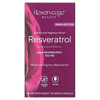 Reserveage Beauty, Resveratrol, Trans-Resveratrol, 250 mg, 60 Veggie Capsules