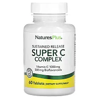 NaturesPlus, Sustained Release Super C Complex, 60 Tablets