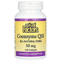 Natural Factors, Coenzyme Q10, 50 mg, 120  Softgels